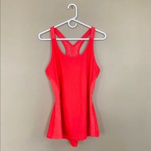 Bright pink Under armour tank top